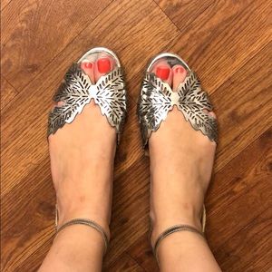 Schutz beautiful silver sandals